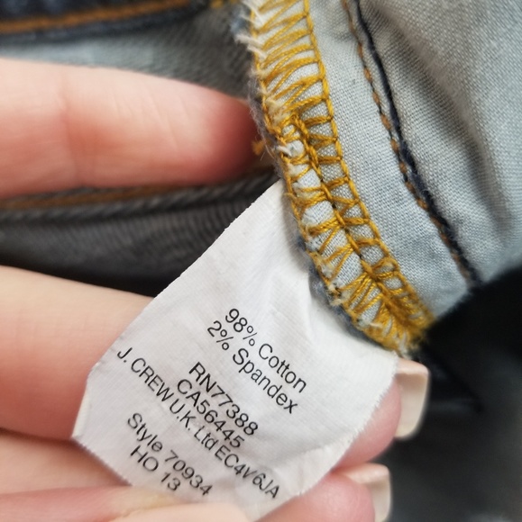 J Crew Toothpick Dark Wash Skinny Jeans - Picture 4 of 5